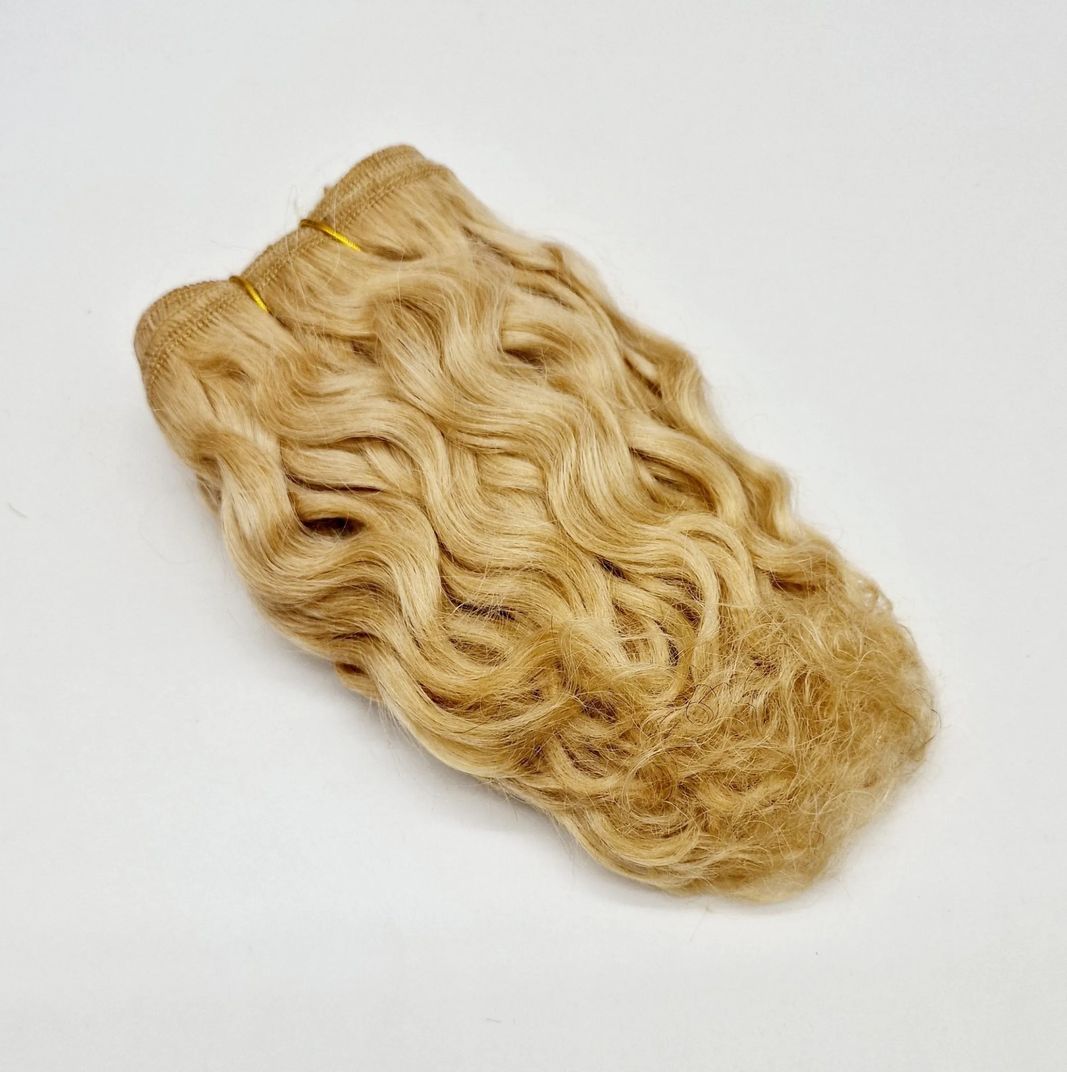 Трессы козочка кудрявые цв.ореховый блонд (24) упаковка 4,8-5м для кукол | 1