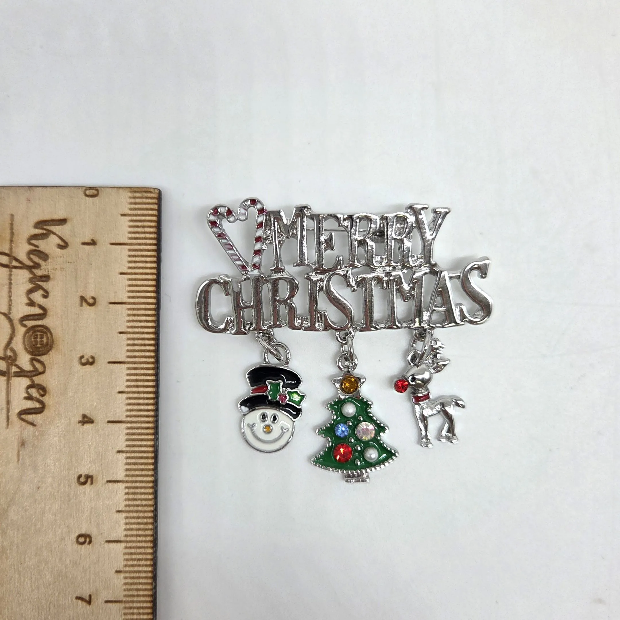 Брошь Merry Christmas 5*5см 27857 для кукол | 2