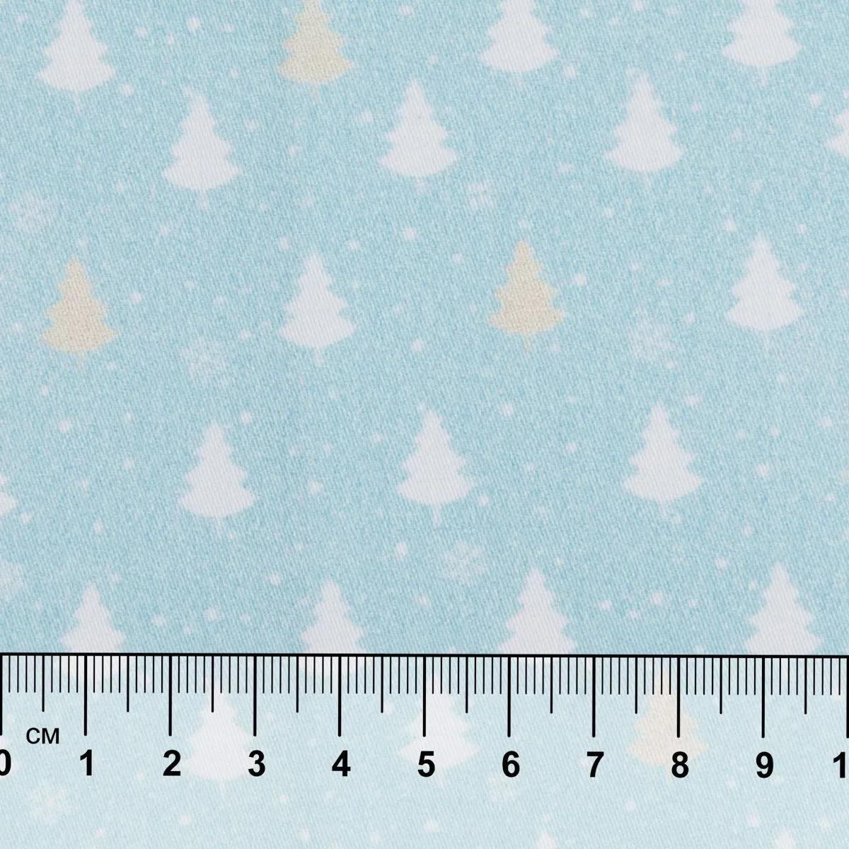 Ткань хлопковая НОВОГОДНЯЯ СКАЗКА 50*50см цв.НС-10 голубой для кукол | 1