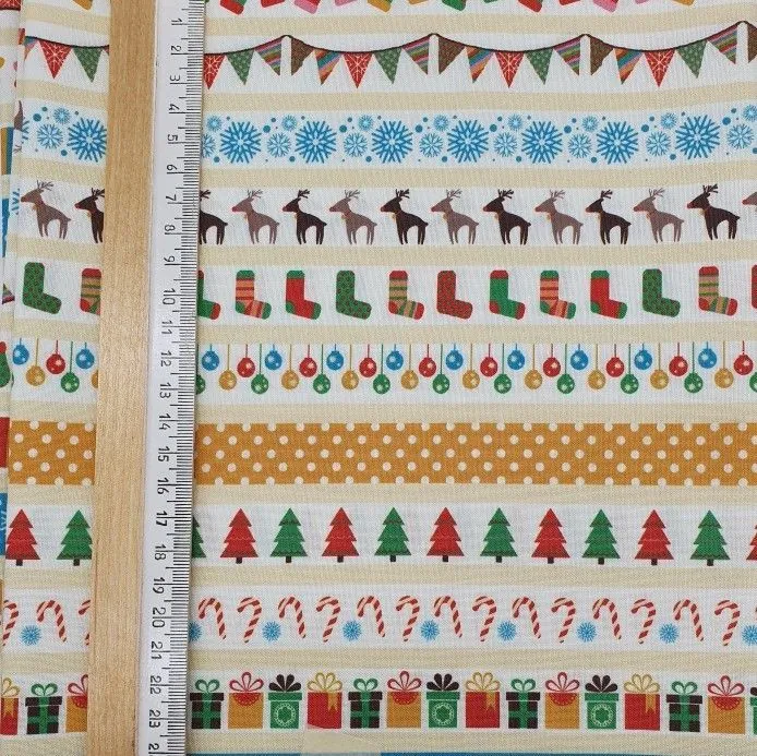 Американский хлопок Праздник 35*45см цв.ваниль НТ-010 для кукол | 1