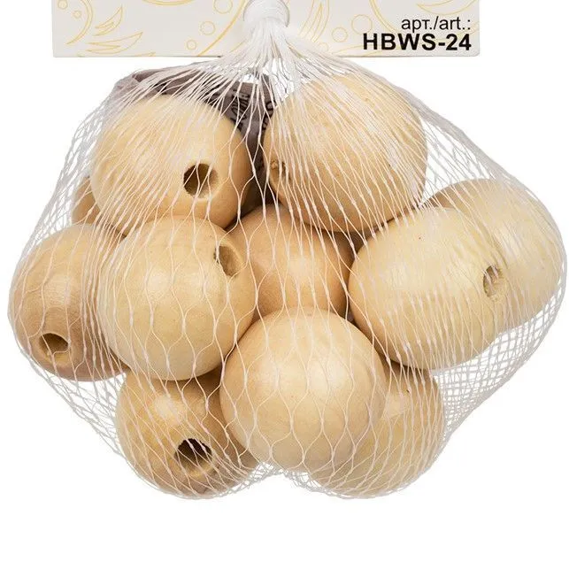 Бусина деревянная 26мм 1шт. HBWS-24 для кукол