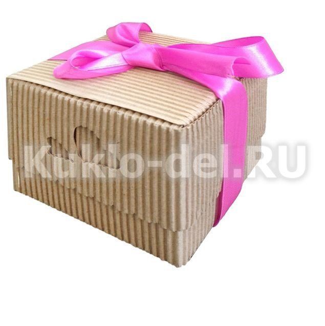 Коробочка из крафт-картона 10*10*10см 2075142 для кукол | 1