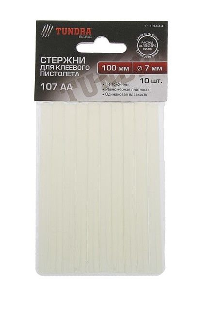 Стержни клеевые прозрачные D-7*100 мм 10шт. 1113444 для кукол