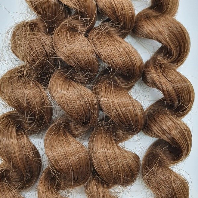 Трессы Т-100 завитки цв.лесной орех (52) 15см для кукол | 1