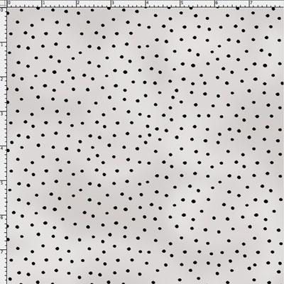 Ткань хлопковая PEPPY DINKY DOTS цв.691-947 Silver/Black 50*55см для кукол