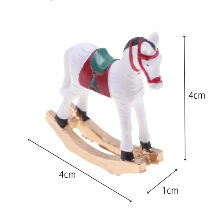 Миниатюра Лошадка-качалка 4*4*1см 27836 для кукол