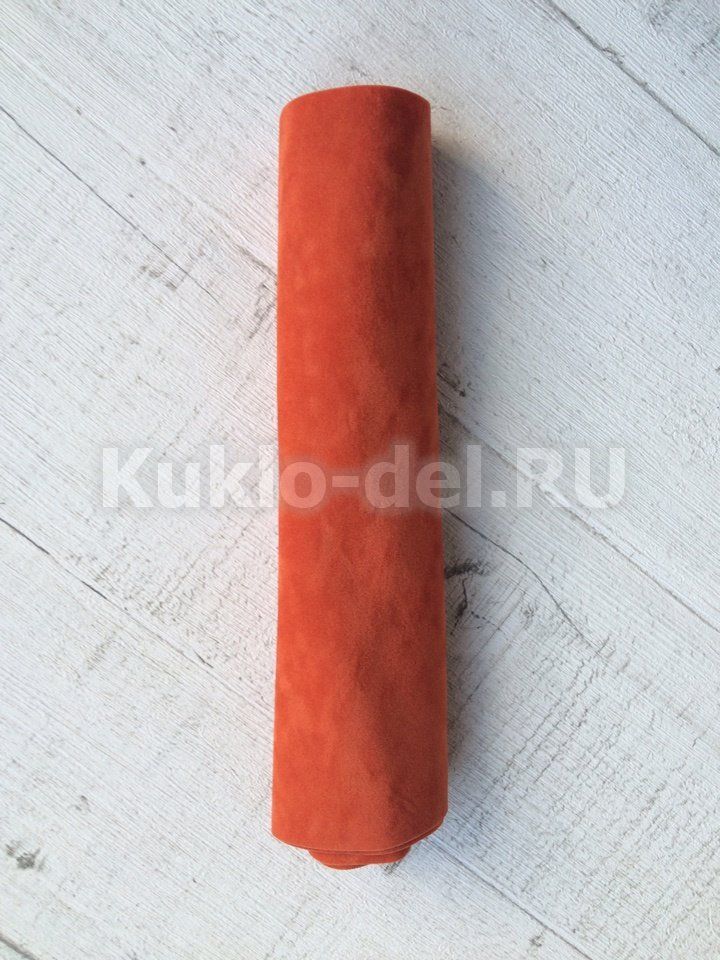 Замша искусственная цв.мандарин 1130 для кукол