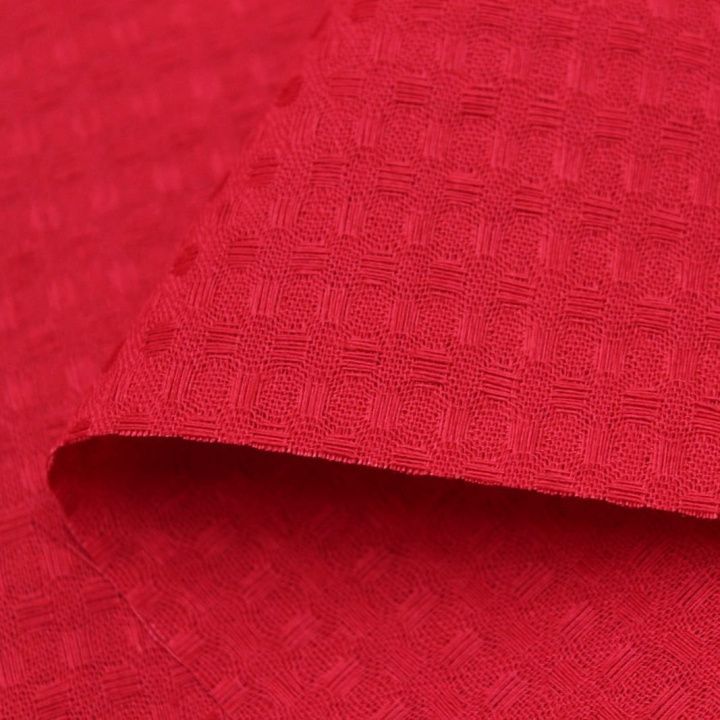 Вафельное хлопковое полотно 50*46см цв.красная малина 27643 для кукол