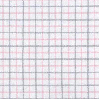 Ткань хлопковая Фланель BROOKLYN PLAID FLANNEL 50*55см SRKF-17258-10 PINK для кукол | 1