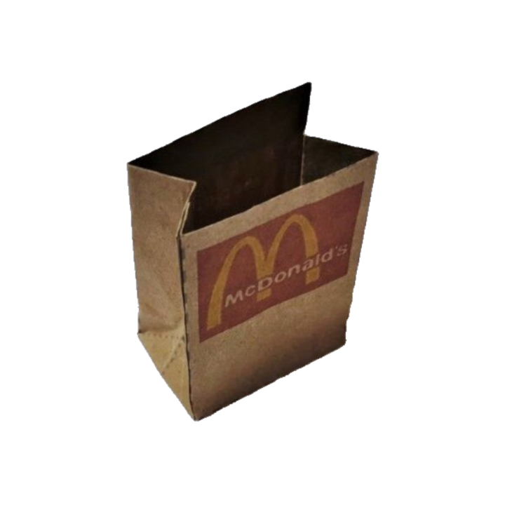 Пакет McDonalds 5*3,5см для кукол