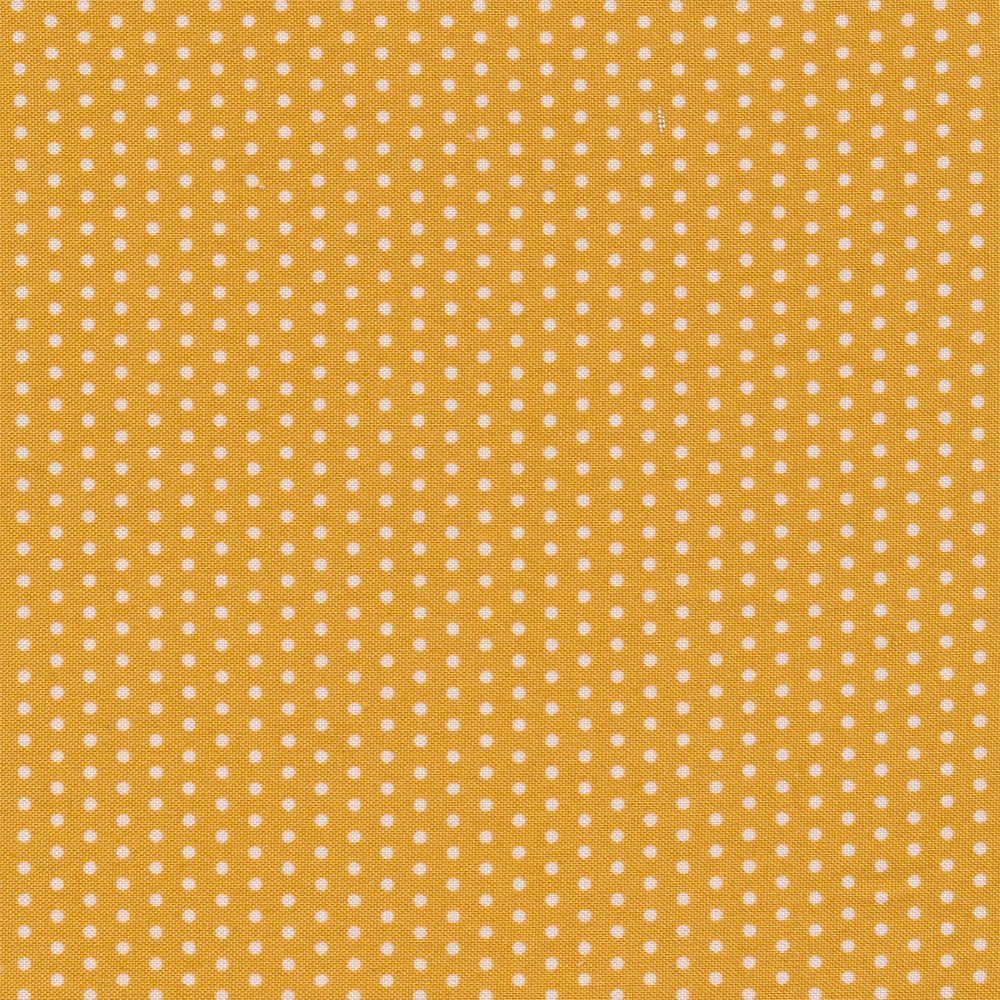 Ткань хлопковая БАБУШКИН СУНДУЧОК 50*55см цв.кр.горох ярко-желтый БС-17 для кукол | 1