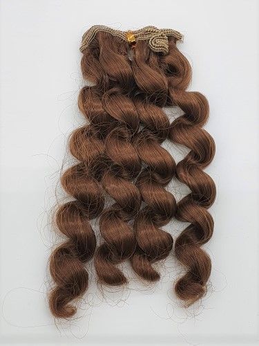 Трессы Т-100 завитки цв.лесной орех (52) 15см для кукол